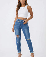 111 Distressed Skinny Jeans