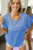 Celestial Blue Rhinestone Statement Top