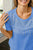 Celestial Blue Rhinestone Statement Top