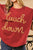 1.2 BiBi Touchdown Metallic Letter Vintage Washed Top