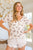 1.2 BiBi Small Leopard Print Wool Dobby Button Detail Top