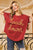 1.2 BiBi Touchdown Metallic Letter Vintage Washed Top